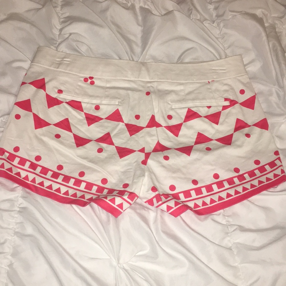 Pink and White Aztec print shorts - Picture 2 of 2